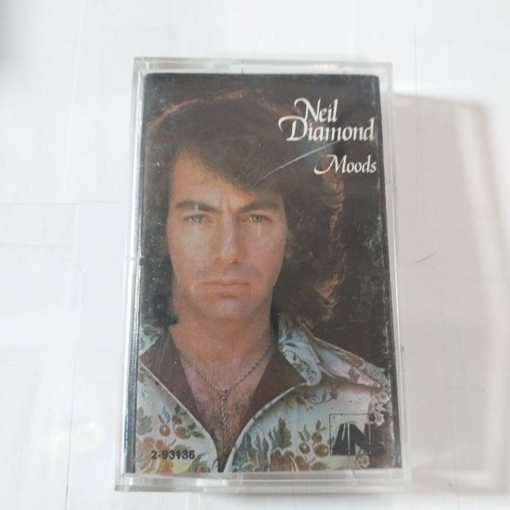 Neil Diamond Moods Cassette 1972 Uni 2-93136, Paper Label.        #80